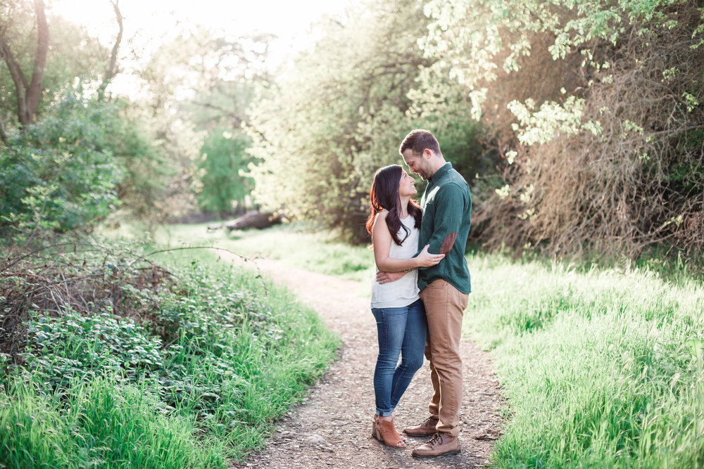 Tiffany and Matt will be getting married at the Crocker Art Museum and chose to do their session on trails near their home.  This location was great because it creates a contrast while still being familiar!